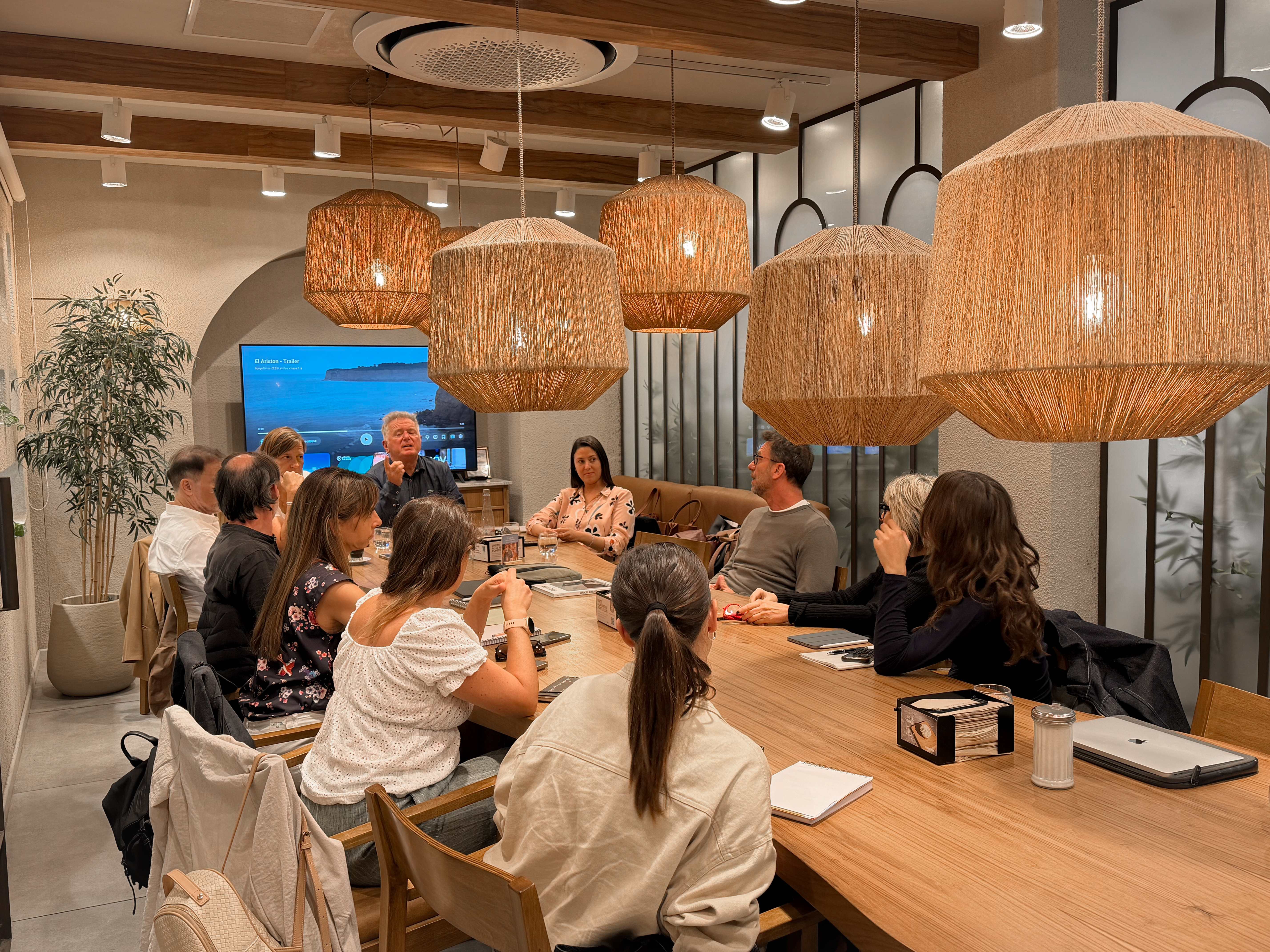 Reunión del equipo completo del proyecto Ariston en La Fonte D'Oro